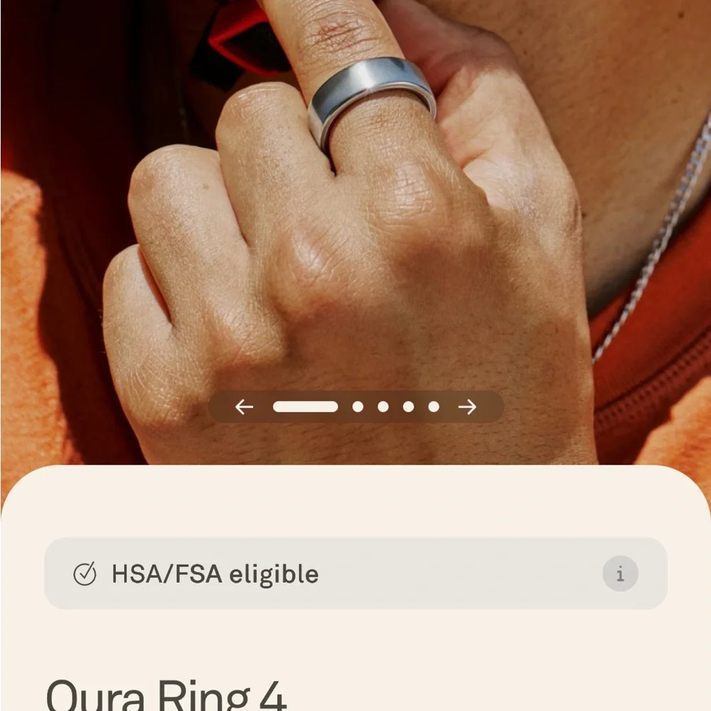 Oura Ring 4 - Silver Design